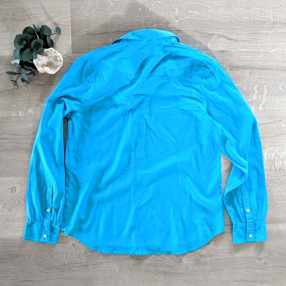 J. Crew Ink Dip Popover Button Down - Picture 3 of 5